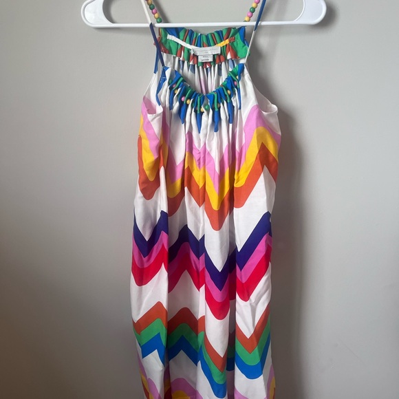 STELLA MCCARTNEY girls colorful Chevron Patterned Dress - Picture 1 of 6